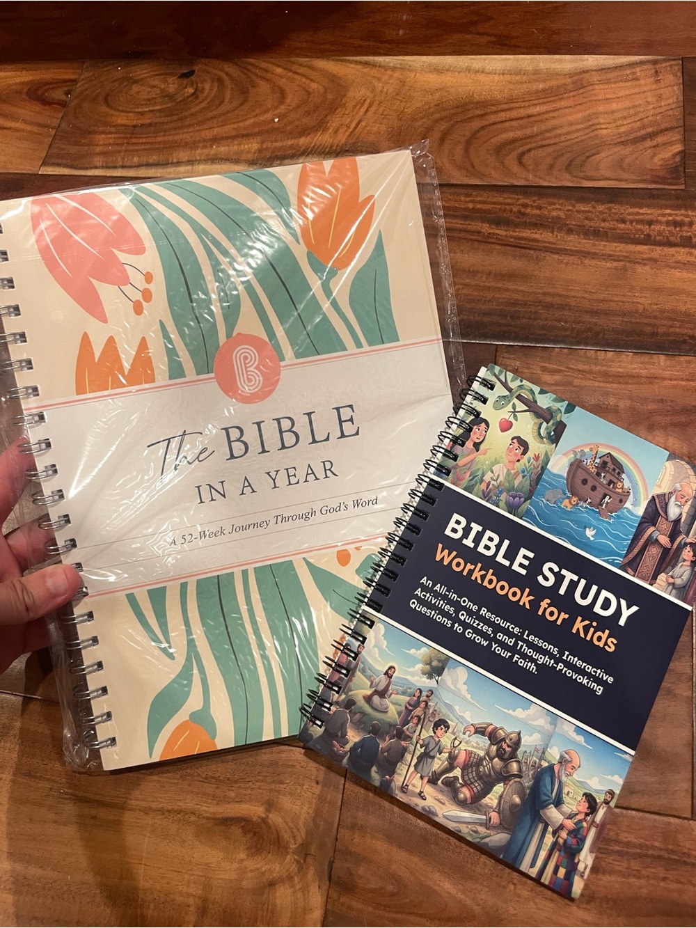 THE BIBLE IN A YEAR: A 52-WEEK JOURNEY THROUGH GOD'S WORD (SOFTCOVER) & kid